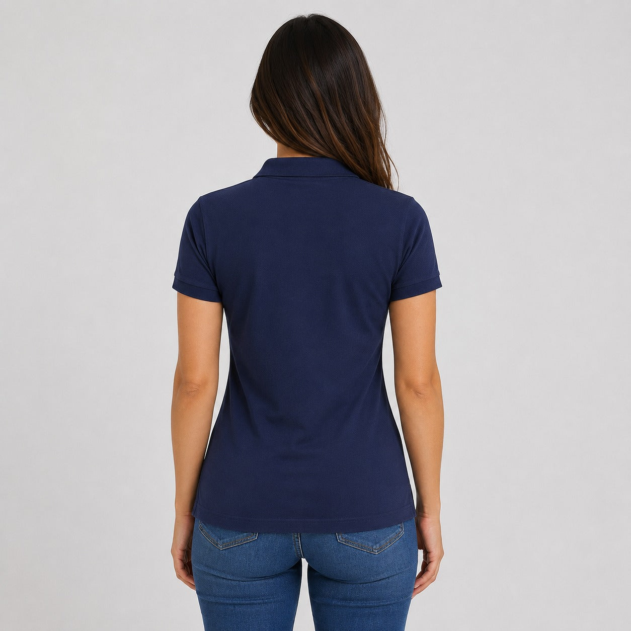 121400 - OFERTAS RELÂMPAGO - Camisa Polo Feminina 65% Poliester e 35% Viscose.