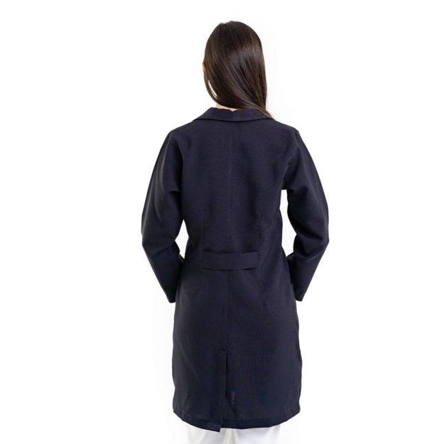 811000 - OFERTAS RELÂMPAGO - Jaleco Fem. Tecido Oxford Gola Normal Manga Longa.