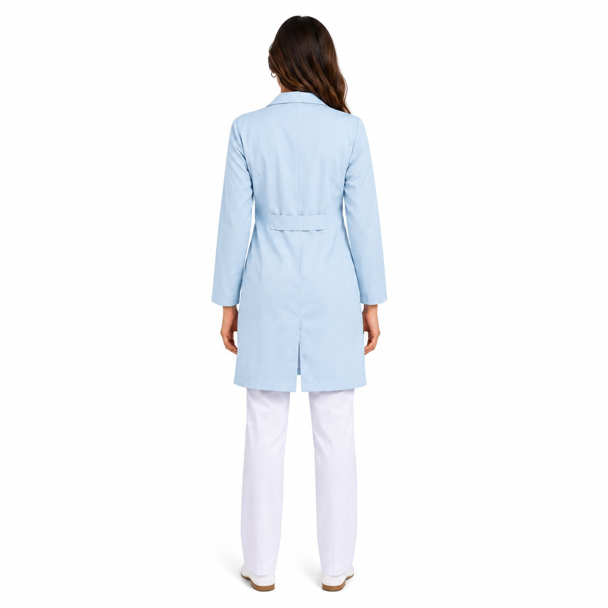 811000 - OFERTAS RELÂMPAGO - Jaleco Fem. Tecido Oxford Gola Normal Manga Longa.