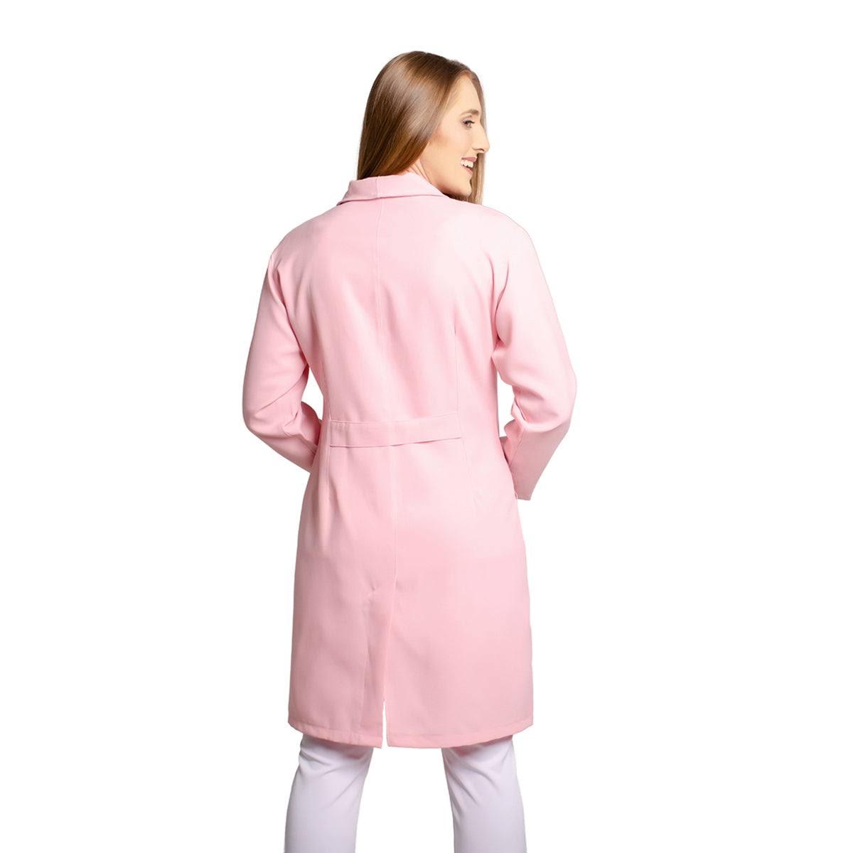 811045 - OFERTAS RELÂMPAGO - Jaleco Fem. Tecido Oxford Gola Pijama Manga Longa.