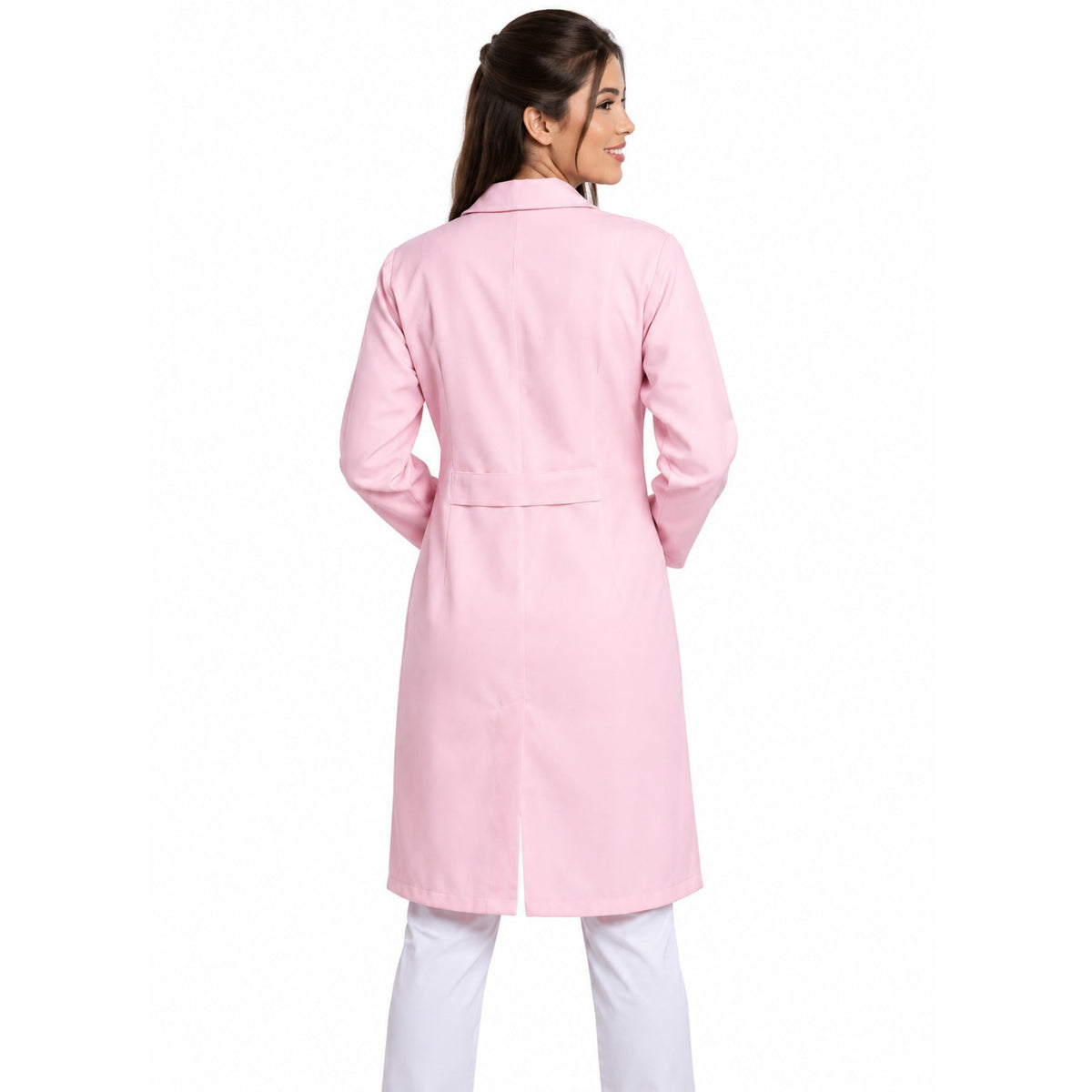 811045 - OFERTAS RELÂMPAGO - Jaleco Fem. Tecido Oxford Gola Pijama Manga Longa.