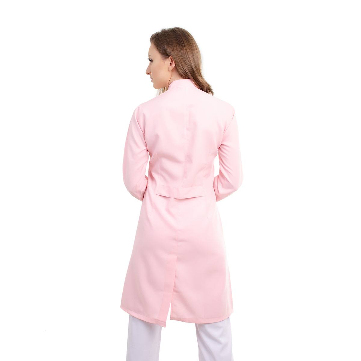 811073 - OFERTAS RELÂMPAGO - Jaleco Fem. Tecido Oxford Gola Padre Manga Longa.