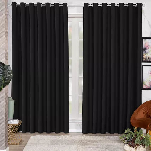 23124A - OFERTAS DA SEMANA - Cortina Blackout Americano Tecido, 150 x 250 Sala e Quarto.