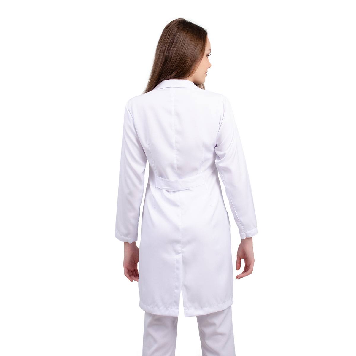 811003 - OFERTAS RELÂMPAGO - Jaleco Fem. Tecido Oxford Gola Normal Manga Longa.