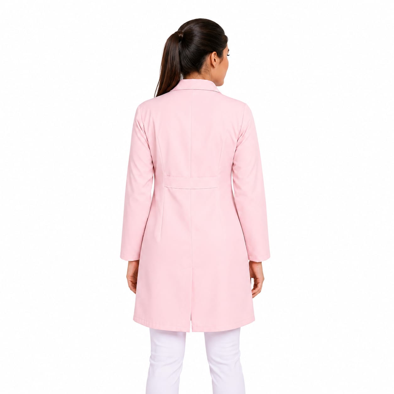 811003 - OFERTAS RELÂMPAGO - Jaleco Fem. Tecido Oxford Gola Normal Manga Longa.