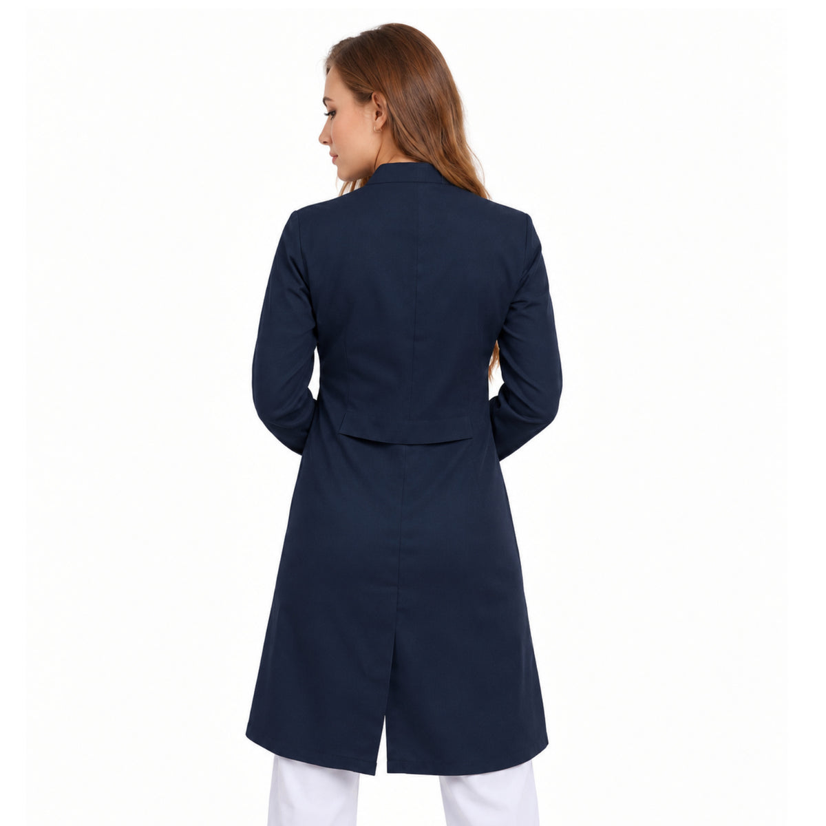 811071 - OFERTAS RELÂMPAGO  - Jaleco Fem. Tecido Oxford Gola Padre Manga Longa.