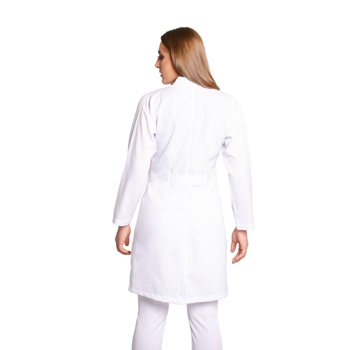 811073 - OFERTAS RELÂMPAGO  - Jaleco Fem. Tecido Oxford Gola Padre Manga Longa.