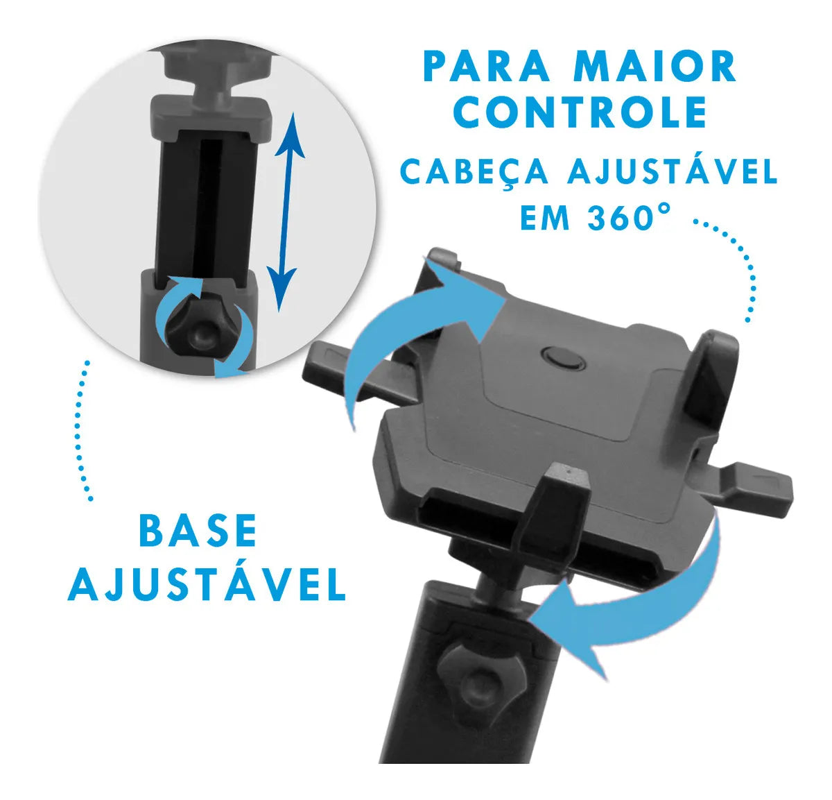10001E  - OFERTAS DA SEMANA - Suporte Celular Articulado Automotivo Painel Universal.